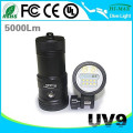 Melhor preço UV9 5000 lumens mergulho Video Light fornecedor na China